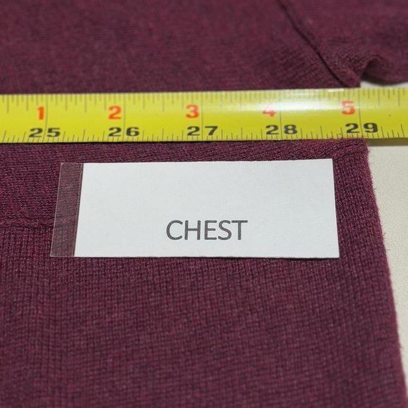 Pure Jill Kimono Cotton Sweater Tunic Top XL Burgundy Oversize Lagenlook Pocket - Picture 8 of 11